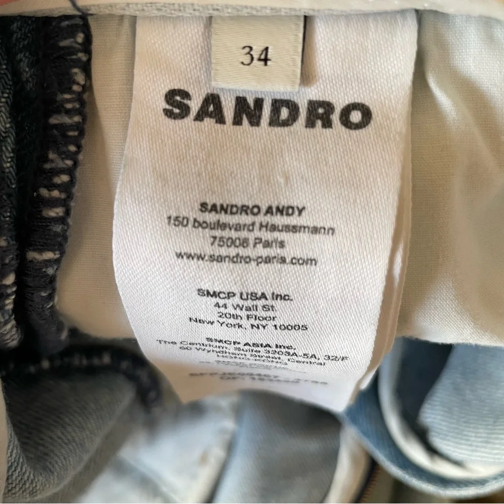 Sandro Wide Leg Jeans Size 34FR XS US - Picture 11 of 11